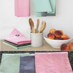 3 Adet Gerçek Mikrofiber Temizlik Bezi (40x60 cm) - İz Bırakmaz Cam Ev Araba Temizlik Bezi