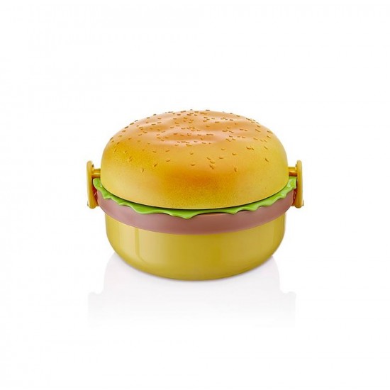 Hamburger Görünümlü Beslenme ve Saklama Kabı Hamburger Görünümlü Beslenme ve Saklama Kabı