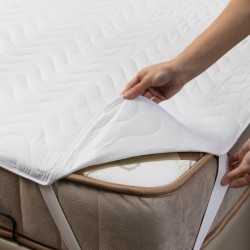 Kapitoneli Çift Kişilik Yatak Koruyucu Sıvı Geçirmez Alez (150 x 200 )