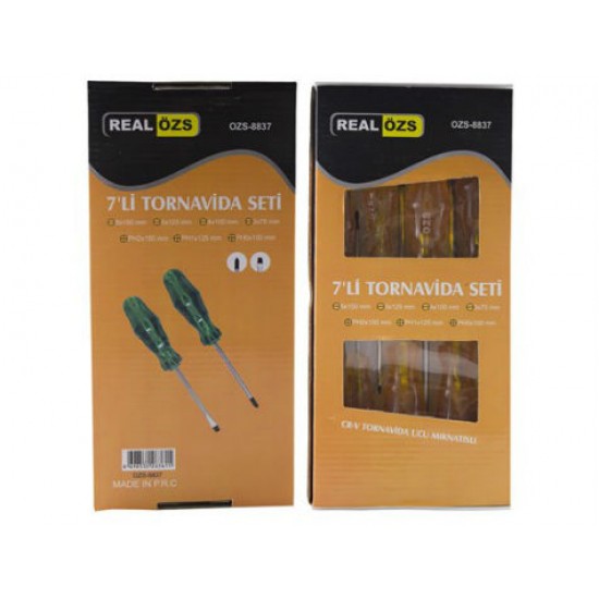 Mıknatıs Uçlu Tornavida Seti (7li) Mıknatıs Uçlu Tornavida Seti (7li)