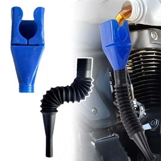 Plastik Araç Motosiklet Motor Yağ Hunisi Sıvı Aktarım Mazot Benzin Yağ Hunisi 28x4cm
