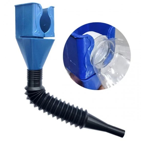 Plastik Araç Motosiklet Motor Yağ Hunisi Sıvı Aktarım Mazot Benzin Yağ Hunisi 28x4cm