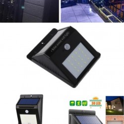 Sensörlü Solar Duvar Lambası 20 Ledli