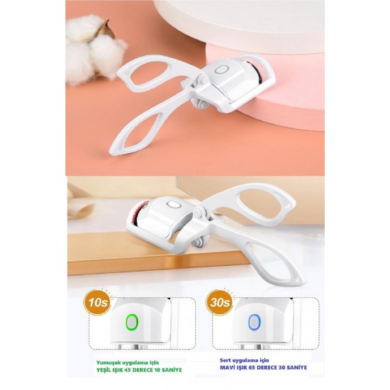 Silikon Uçlu Elektrikli Kirpik Kıvırıcı 2 Sıcaklık Modlu USB Şarjlı Kolay Rimel Kirpik Bigudisi Silikon Uçlu Elektrikli Kirpik Kıvırıcı 2 Sıcaklık Modlu USB Şarjlı Kolay Rimel Kirpik Bigudisi