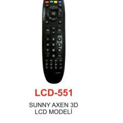 SUNNY - AXEN 3D Serisi TV KUMANDASI LCD 551