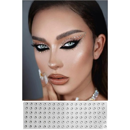 Yüz Taşı Kristal - Burun, Vücut Taşı, Tattoo Makyaj Taşı, Yapışkanlı, 24 Adet Yüz Taşı Kristal - Burun, Vücut Taşı, Tattoo Makyaj Taşı, Yapışkanlı, 24 Adet