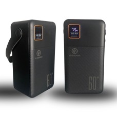 60000 mAh 5 Cep telefonunu Aynı Anda Şarj Edebilen Pil Ekranlı El Fenerli Hızlı Şarjlı Powerbank