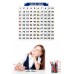 Matematik Öğreten Yüzlük Tablo Duvarda İz Bırakmaz Akıllı Kağıt Yapışkansız Statik  60x60 cm